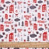 PH PandaHall Christmas Fabric 59 Inch Wide Xmas Santa Fabric