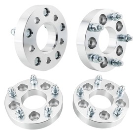 AutoForever 4PCS 5 Lug 1.25" 5x4.5 to 5x5 Wheel Spacers 1 2x20 Studs 71.5mm Bore Wheel Adapters Compatible with Ranger Edge Explorer Lincoln Mazda