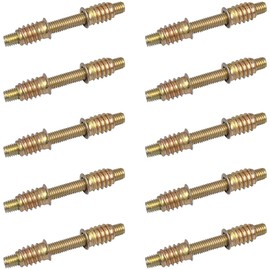 10 PCS M8 x 80mm Fully Threaded Screw Rods with Threaded Insert Nuts