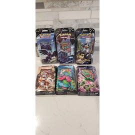 6 Pokémon TCG Battle V Decks Lot Factory Sealed Venusaur Rayquaza Lycanroc