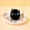 Titanape Cat Gifts for Women, Black Cat Ring Holder Dish