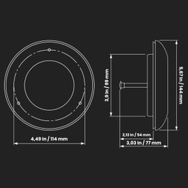 Repa Market ø4" Inch Wooden Air Diffuser - Adjustable Pine Tree Sauna Air Vent Cover - Round Wood Air Intake, Supply and Exhaust Indoor Ventilation Deflector - Round Ducting, Home, Sauna Accessories