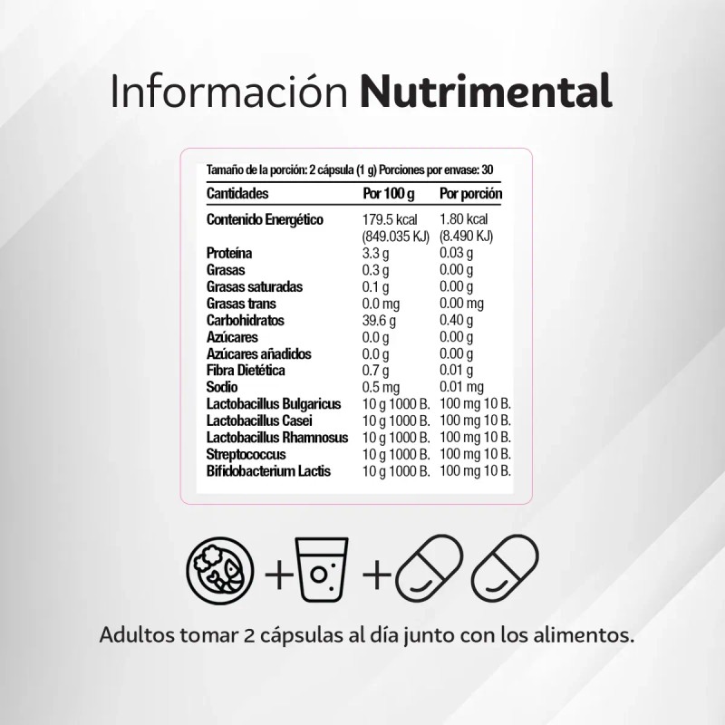 Probiticos Mujer Infecciones Ph Intimo 60caps Sin Sabor Sin Sabor