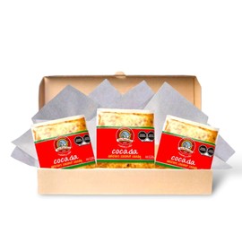 Deliciosa y Suave COCADA BLANCA Elaborada con COCO Fresco e Ingredientes NATURALES -DULCES MEXICANOS- Coconut Candy-Dulces Tradicionales Mexicanos-Set de Regalo para Mujer-Hombre Chica #12 con 3 Piezas
