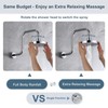 BRIGHT SHOWERS High Pressure Shower Head, 6 Inch Rain Shower