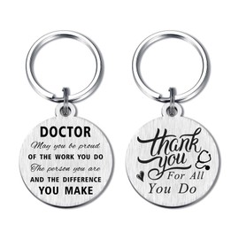 Yobent Doctor Christmas Keyring Gifts, Merry Christmas Doctor Key Ring Present, Thank You Doctor Gift Ideas for Xmas Birthday Thanksgiving