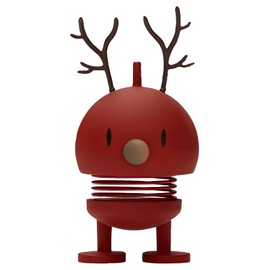 Hoptimist - Scandinavian Design - Christmas Figure - Small Reindeer Bumble - Berry - Height: 9 cm - Gift Idea