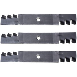 3PK Mulching Lawn Mower Blades Replacement for John Deere 48" D140 D150 D160 LA130 LA140 LA145 LA155 LA165 X140 X165 145 155C GX21784 GX21786 GY20852