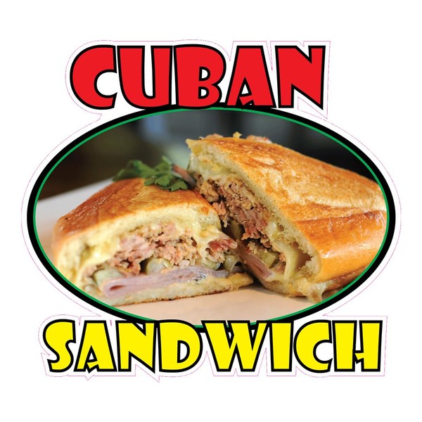 Custom Food Truck Decals Cuban Sandwich Style C Food and
