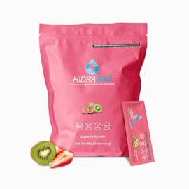 Electrolios Sin Azucar | Bolsa 20 Sobres Fresa-Kiwi en Polvo Sin Calorías Vegano y Ecológico Soluble en Agua 600 ml | Hidratación Rápida para Deporte y Actividades | HIDRA2GO