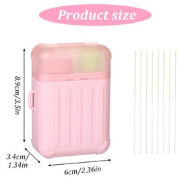 2PCS Ear Cleaning Kit Contains 480PCS Disposable Ear Piercing Cleaning Floss, Earring Hole Piercing Aftercare Cleaner Tool Set, Pierce Cleaner, Suitable for Women Men