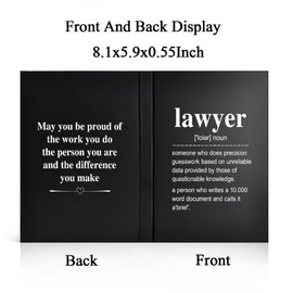 WUUCKOO Lawyer Definition 80 Sheets 160 Pages Blank Double-sided Hardcover Notebook, Lawyer Graduation Gift, Solicitor Gift for Law Student, Attorney Gift for Law School, Future Lawyer Gift