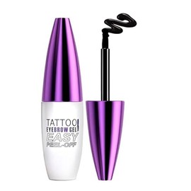 Easy Peel Off Eyebrow Tint Gel,Tattoo Eyebrow Gel Easy Peel Off,Waterproof, Transfer-proof Eyebrow Tinting Kit Suitable For All Skin Types 1pcs-black