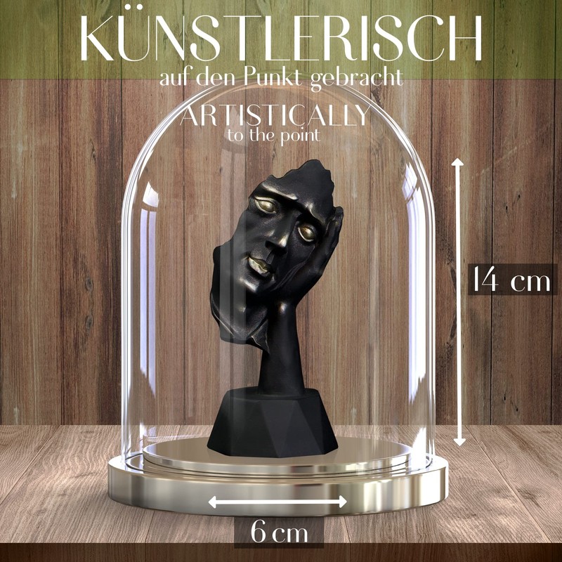Perfekto24 Sculptures Decorative Modern - Sculptures in Black - Thinker