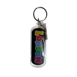 Artistic London Stylish Word Key Ring / Keyring / Key Chain / Keychains! Artistique! / Künstlerisch! / Artistico! / artístico! Charming British Collectible! Charmant! / Reizend! / Affascinante! / Encantador!