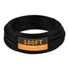 T316 Black 3/16IN Stainless Steel Cable, 100ft Wire Rope, 7X19