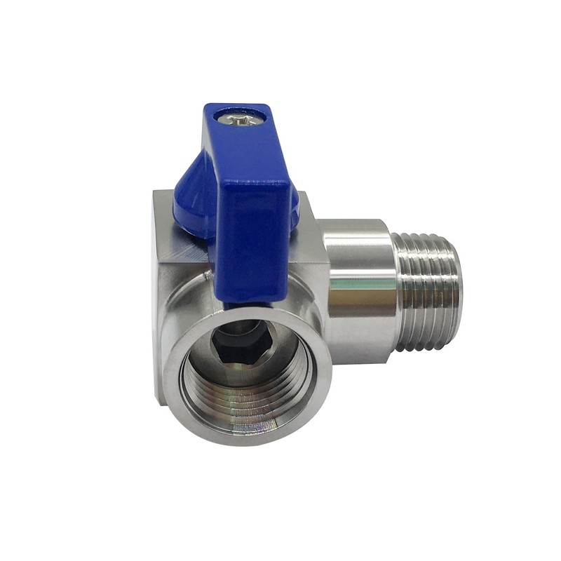 Fitvell Stainless Steel 1/2" NPT Male to Female Mini Ball