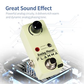 FLAMMA FC13 Phaser Guitar Pedal Analog Phase Effects Mini Pedal with Classic Vintage Modern Modes True Bypass