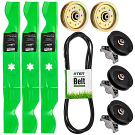 8TEN Deck Blade Spindle Belt Idler Kit for Cub Cadet i1050 Troy Bilt Horse 50-Inch 918-04125 942-04053C