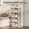 HAIXIN Shoe Rack for Closet - Stackable Shoe Organizer for