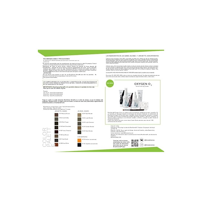 BrowXenna Brow Shampoo de 30 ml; para aplicación de Henna