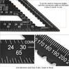 QWORK® Rafter Square Metric Speed Square 12 inch & 7