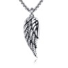 POPLYKE 925 Sterling Silver Wing Urn Necklace for Ashes Necklace