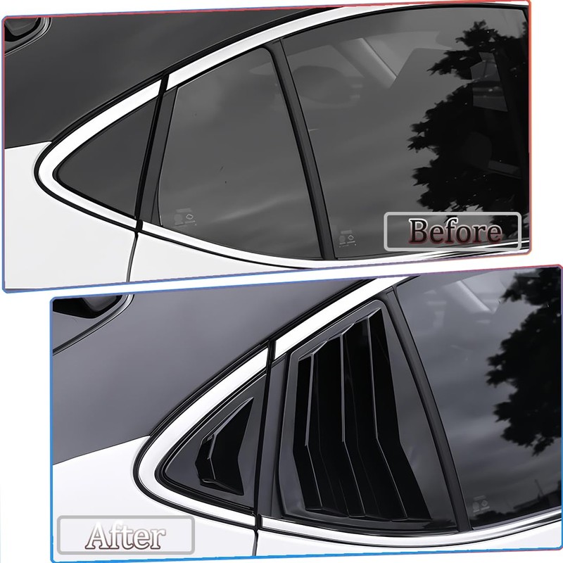 MUXEE 2Pcs Side Vent Window Louvers for Toyota Camry 2025