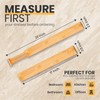 Palok Kisna Adjustable Bamboo Drawer Dividers, Drawer Organizer for Kitchen,