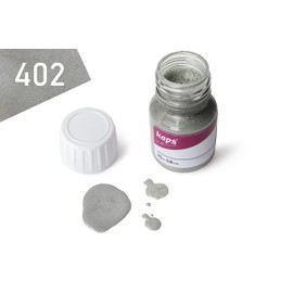 Dye With Primer For Natural And Synthetic Leather Shoes, Kaps Super Color And Preparer, 402 - Antic Silver, 25ml - 0.85 fl. Oz.