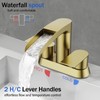 Bathroom Sink Faucet for 3 Hole, Hurran 4 Inch Faucets