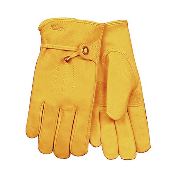 KINCO 199-XL Men's Unlined Premium Grain Cowhide Gloves, X-Large, Golden