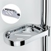 Clip-on Bathroom Soap Holder,ABS Shower Soap Dish Shower Rail Soap