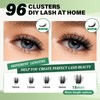Lash Clusters 96pcs Individual Lashes Y22 D Curl 14mm Eyelash