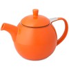 FORLIFE Curve Teapot with Infuser, 24-Ounce, Carrot