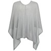 Mississhop Women's Poncho Cape Throw Cardigan Fine Soft Knitted Pullover