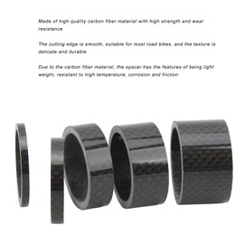 Espaciador de Auriculares de Bicicleta, Espaciadores de Vástago de Horquilla Delantera de Bicicleta de Fibra de Carbono para Bicicleta de Carretera Accesorio de Bicicleta de Horquilla Delantera de 28,