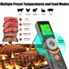 OBEST Kitchen Thermometer, Smart BBQ Thermometer, High Temperature Warning with