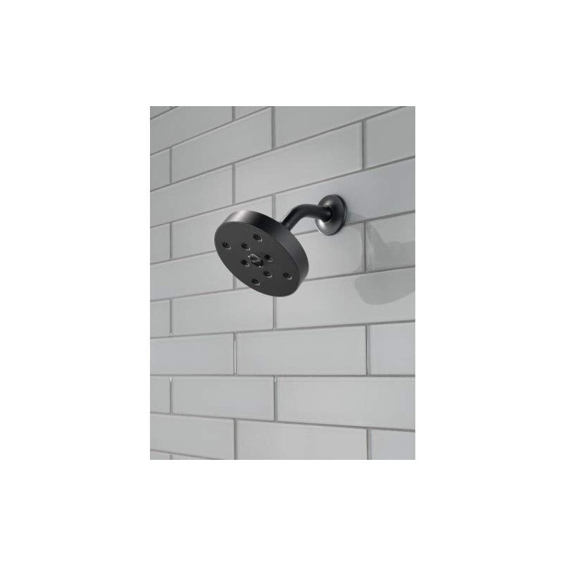 Delta RP70175-BL15 H2Okinetic Single-Setting Raincan Shower head, Matte Black