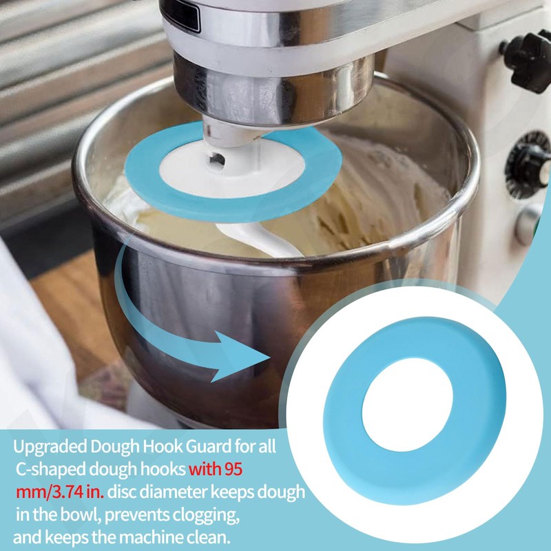 Upgrade Dough Hook Shield Compatible with Kitchen Aid 4.5qt &
