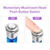 DMiotech 2 Pack 7/8 Inch Stainless Steel Latching Push Button