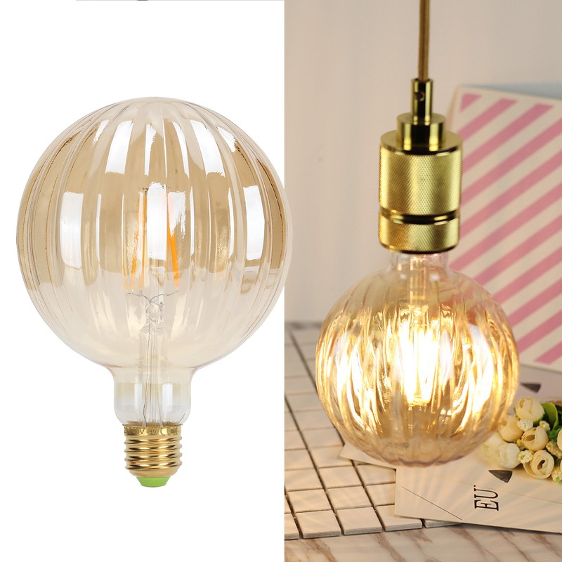 4W G125 Antique Bulb E27 WatermelonShape LED Filament Lamp Home