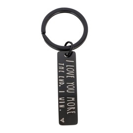 COLLBATH Keychain Accessories 'i ' Stainless Steel Pendant Keyring Fashion Keyring for Men Women
