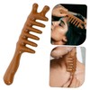 Minkissy Scalp Travel Comb Decorative Wooden Comb Perfect for Massaging