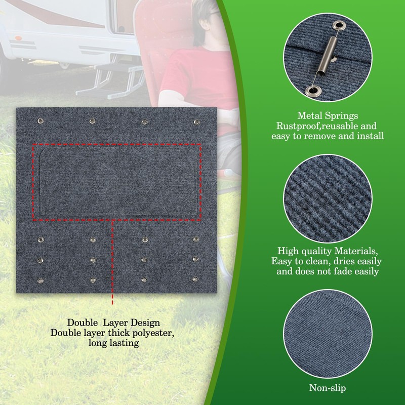 HOMEE RV Step Covers 4 Packs, Camper Step Covers,RV Step
