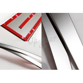 Up_Gear_Performance For 2007-2015 Lexus LS460 Stainless Chrome Polish Mirror Door Pillar Cover 6PCS