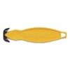 Klever Koncept Safety Cutter, 5.75" Plastic Handle, Yellow, 10/Pack