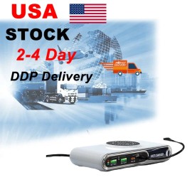 Customized Brand 6 in 1 Wireless Charger Charging Station Fast LED Light Charging Stand for Phone Smart Watch Earphonecolor: White, socket standard: EU