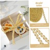 SEWACC 0.6cm 10m Curved Braided Gimp Trim Ribbon for Christmas