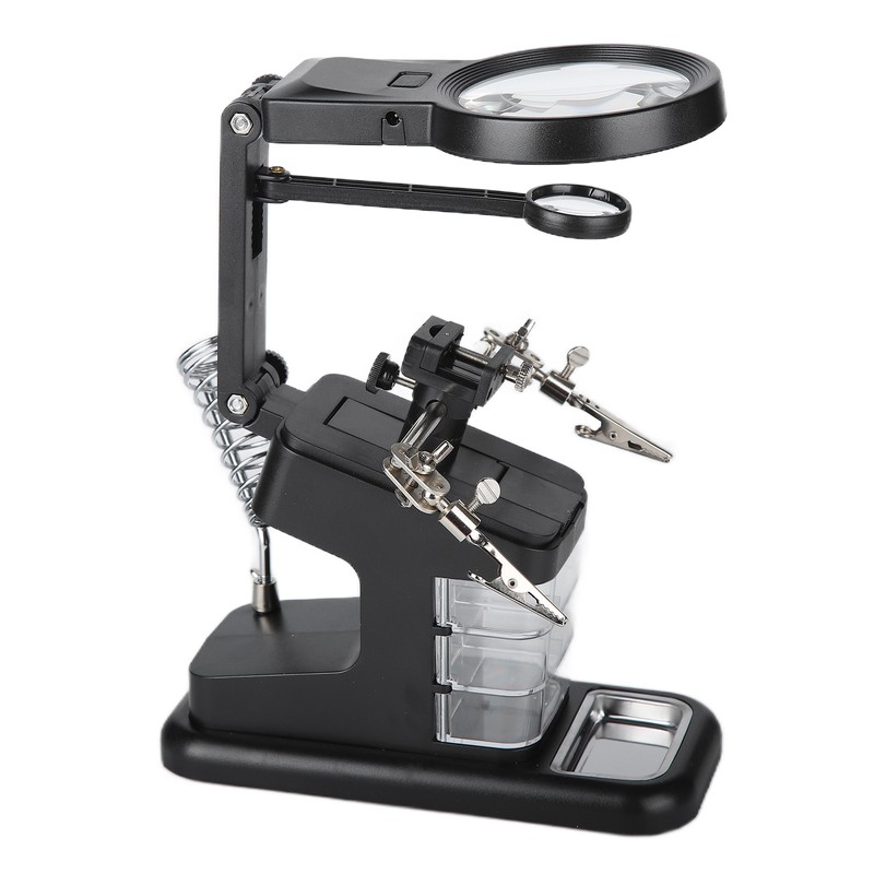 TH‑7026 Desktop Magnifying Glass with 10LED Light Welding Magnifying Glass